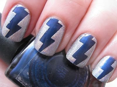 Lightning Bolt Fingernail Art Decal Stickers Nail Vinyls