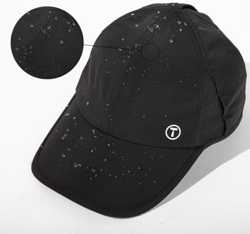 TOP-EX Cooling Ponytail Baseball Cap for Women, Black, Adjustable One Size — view 7