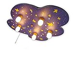 mit 20 LED Lichtpunkten Niermann Standby 643A A++ to E, Deckenleuchte Nachthimmel \'Amazon Echo kompatibel\', Holz, 40 W, E14, Multi Color, 74 x 57 x 7 cm