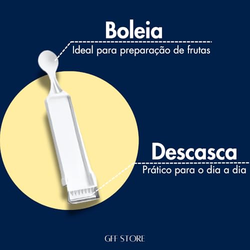 Kit Descascador Ralador Cortador e Boleador 4 em 1 Legumes Frutas Queijos Batata Dupla Face Protetor