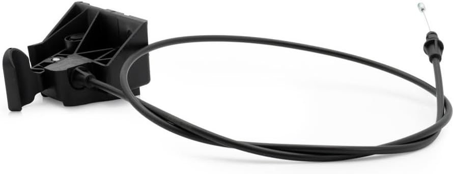KarParts360 For Chevy S10 2002 2003 2004 Hood Release Cable | Black | Plastic/Metal | With Handle | Replacement For 15097973