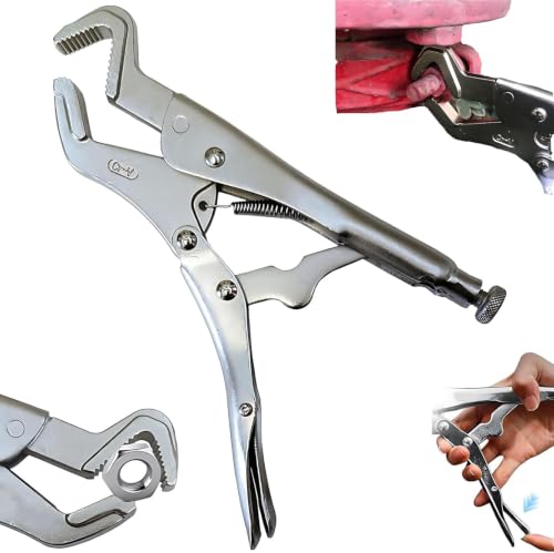 Parrot Nose Vise Grip Plier for Sway Bar Link Removal 9-Inch Parrot Jaw Locking Plier Vice Grips Pliers for Welding Pipe Clip Repair Welding Pliers Workshop
