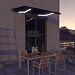 vidaXL Markise Einziehbar mit Windsensor LED Sonnenschutz Sichtschutz Gelenkarmmarkise Sonnenmarkise Terrasse Balkon Garten 350x250cm Anthrazit Aluminiumrahmen