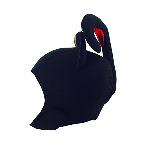 inShareplus Cartoon Scuba Wetsuit Hood, Free Size Black Cat Shaped Premium Neoprene 3mm Vented Scuba Diving Hood for Scuba Diving, Snorkeling, Spearfishing