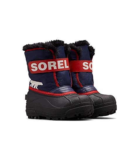{Descansos Nieve Niña 26 Descansos Nieve Sorel Snow Commander Boot, Botas de invierno, Unisex niños, Nocturnal Sail Red Toddler Collection 2023, 26 EU