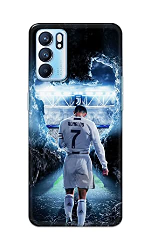 Image of Printed Hard Back Cover Case for Oppo Reno6 5G | Oppo Reno 6 5G Back Cover (Footbal Legend) -1302