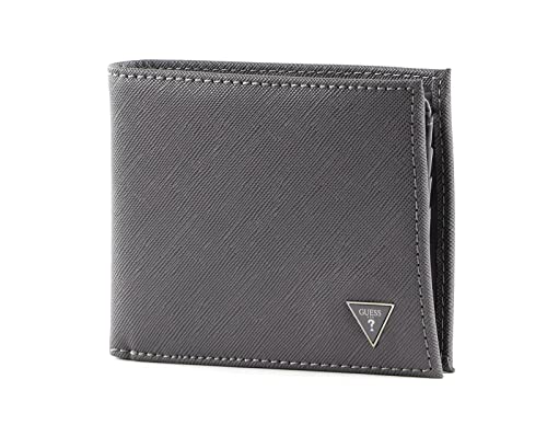 Portefeuille homme Guess jean et cuir PU - Portefeuille Guess denim bleu élégant