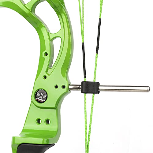 SHARROW Archery Compound Bow Set Recurve Bow and Arrows Dual-Purpose Hunting Fishing Bow 40-55lbs Adjustable IBO 320FPS for Outdoor Shooting Bowfishing (Green Bow Only) - Image 5