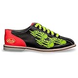 Linds Mens Glow Balls of Fire Bowling Shoes - Laces 12