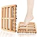 Produktbild Omtofo 2 Stücke Premium Fußmassageroller Holz, Fersensporn Massagegerät, Fussroller Massage Plantarfasziitis Fußreflexzonenmassage Fussmassagegerät Holz für Zuhause, Büro