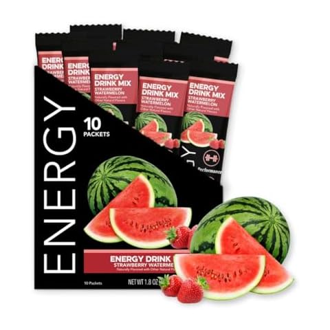 Clean Simple Eats Strawberry Watermelon Energy Drink Mix, with 100mg Caffeine (10 Servings) Cover