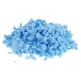 SOLUSTRE 高密度構造のスポンジ素材使用したビーズクッションチェアラソファー対応の柔らかくサポート力がありへたりにくい1kg入りブルー指定不可パック