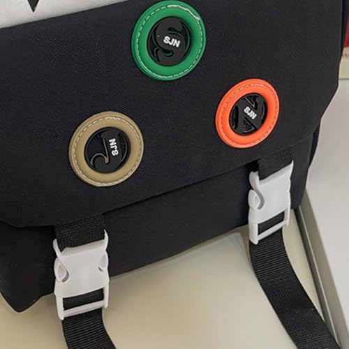 Mochila escolar con estampado de estrellas ligera para evitar dolor de espalda 6
