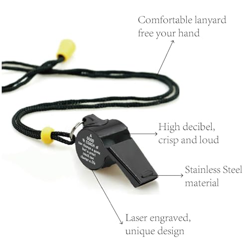 Silbato de emergencia de acero inoxidable CREATCABIN miniatura 3