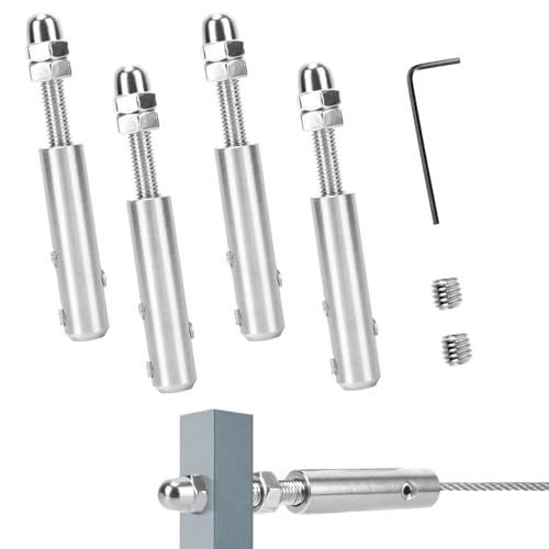STFALI 4 stück Seilspanner Edelstahl, Seilspanngarnitur...