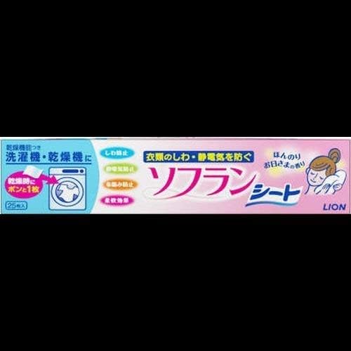 Amazon | ライオン ソフランS（乾燥時専用） シートタイプ 25枚 ×15 