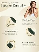 Face Roller & Gua Sha Facial Tools, Face Massager for Self Care, Jade Roller for face, Jawline Sculpting and Puffiness Reducing — image 4