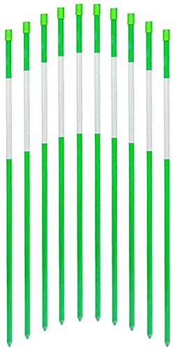 Fibermarker Reflective Driveway Markers 24-Inch Green 20-Pack 1/4-Inch Dia Snow Poles Snow Stakes Snow Markers For Roadway #TOP11