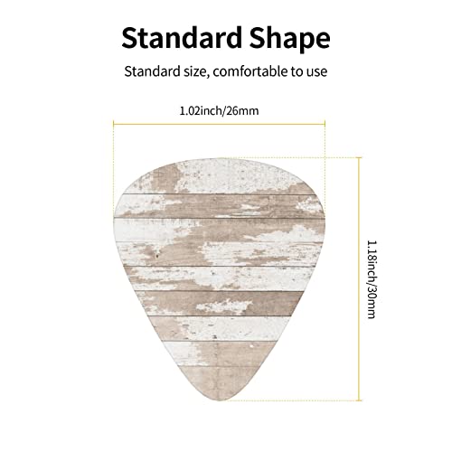 Lot de 12 médiators en bois de grange rustique pour guitare électrique Guitare acoustique Diverses guitares - Les Beatles, Paul McCartney, John Lennon, RIngo Starr, George Harrison Lot de 12 médiators en bois de grange rustique pour guitare électrique Guitare acoustique Diverses guitares – Image 4