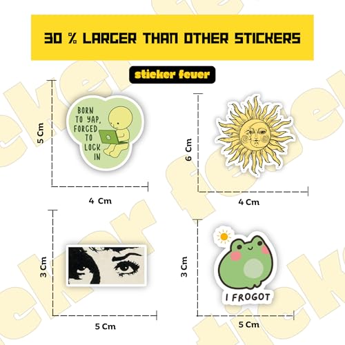 Image of Pack of 15 Random Cute Stickers Stickers for Laptops /Mobiles /Guitar /Journal etc. (Random Cute Stickers)