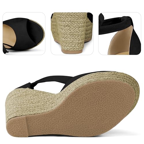 Perphy Platform Espadrilles Ankle Tie Sandals Peep Toe Wedges for Women3