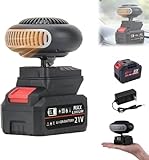 Rechargeable Heater, Battery Powered Heater, Wireless Portable Car Heaters, Battery Operated Heaters For Car Camping And Indoor Outdoor (15-cell battery)