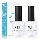 AIBRIT Gel Nail Polish Remover, Gel Polish Remover for Nails,Quickly & Easily Remove Gel Nail Polish Within 2-5 Minutes, No Soaking or Wrapping,2 Packs Each 0.5 fl oz./15ml