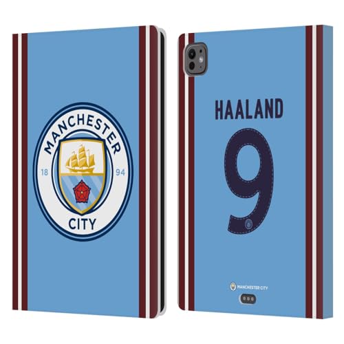 Cadeau Manchester City Haaland étui en cuir pour iPad Pro 11 M4/M5 de fan