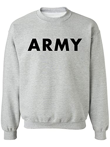 zerogravitee ARMY Crewneck Sweatshirt in Gray