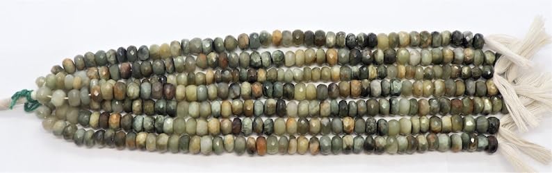 Perles naturelles vertes AAA à facettes : le cadeau idéal pour créateurs de bijoux