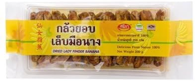 Dried Lady Finger Banana 7.14oz 1 Pack Thai