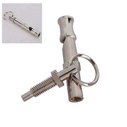 RvPaws Dog Combo Training Kit - Clicker with Wrist Strap (Multicolor) + Training Whistle Silver Color Plastic Training Aid for Dog 2