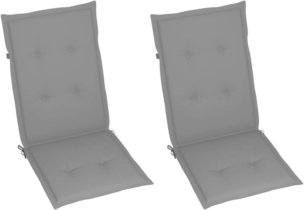 Beach Chair with Foot Rest Best Beach chairPatio Reclining Chairs 2 pcs with Cushions Solid Acacia WoodSuitable for Garden Patio Living Room
