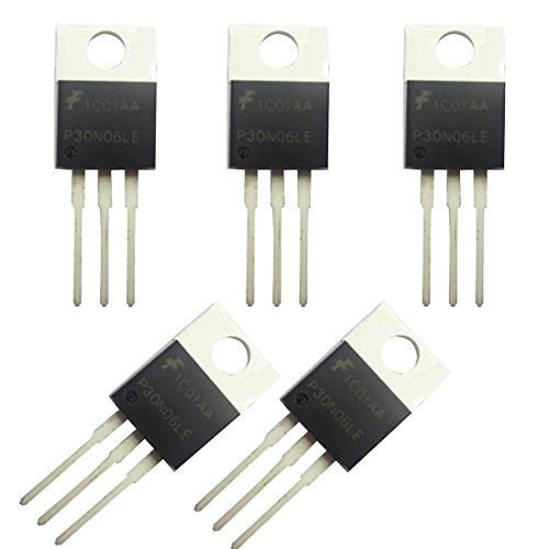 5PCS N-Channel Power Mosfet - 30A 60V P30N06LE RFP30N06LE TO-220 ESD Rated