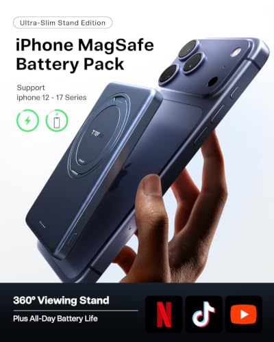 Image of TORRAS Ostand MiniMag 5000mAh Slim Magnetic Battery Pack with 360 Stand