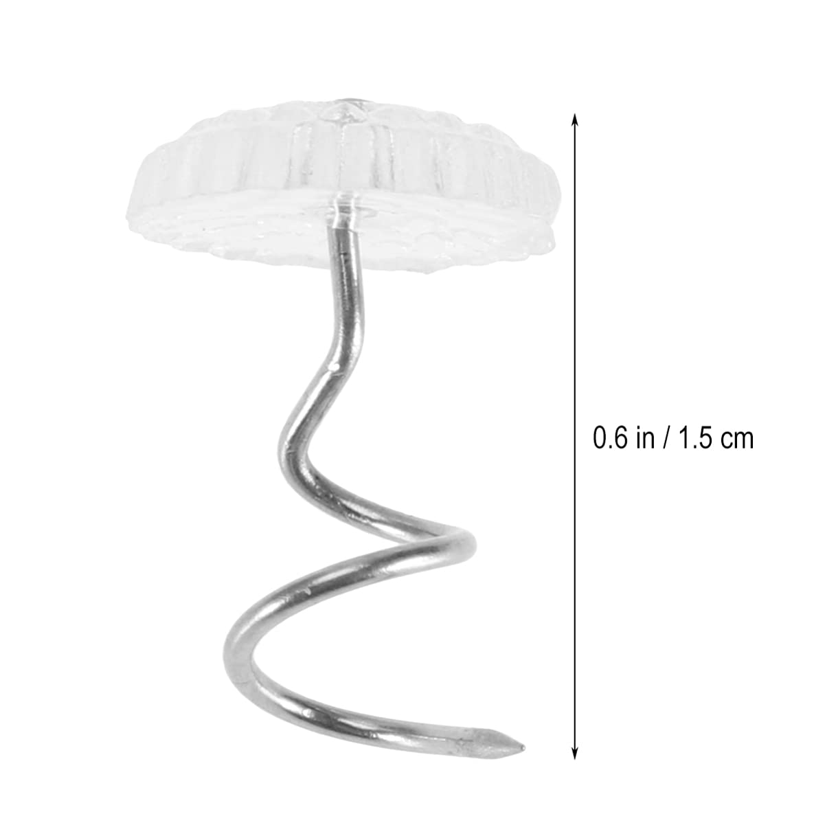 IWOWHERO 100Pcs Slip Fixed Sheet Nails for Upholstery and Slipcovers Traceless Plastic Head Twisted Pins Secure Bedding and Tablecloths Easy to Use Fasteners