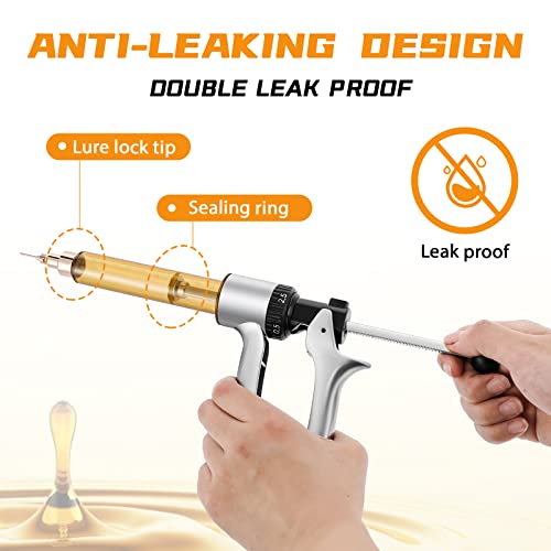 Proshine Cartridge Filling Gun Machine Filler, Heated Handheld Portable with 2 Tubes 10 Needles - Thumbnail 5