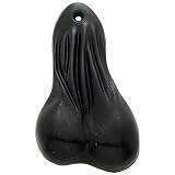 8.25 Inch Large Black Low Hanging Rubber Bull Balls for Trailer Hitch Or Bumper