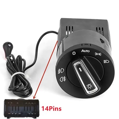 Conmutador faros Bora 3BD941531 con sensor de alta sensibilidad 2