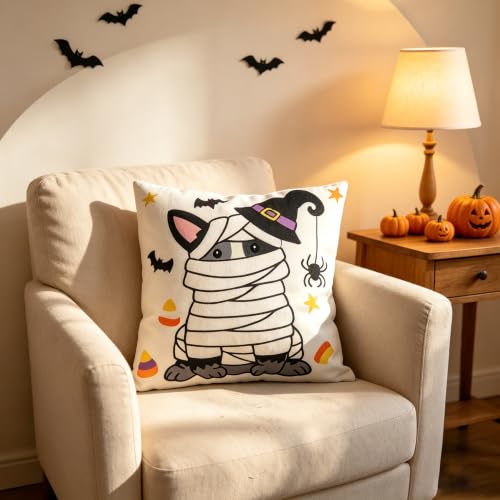 Halloween Dog Pillow Covers 18x18 Cute Throw Pillow Covers for Home - image 5