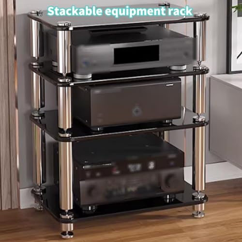 Soporte de acero inoxidable para caja de altavoz HiFi con patas de aleación 4