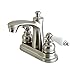 Kingston Brass FB7628PL Victorian 4" Centerset Bathroom Faucet, 4" in Spout Reach, Brushed Nickel