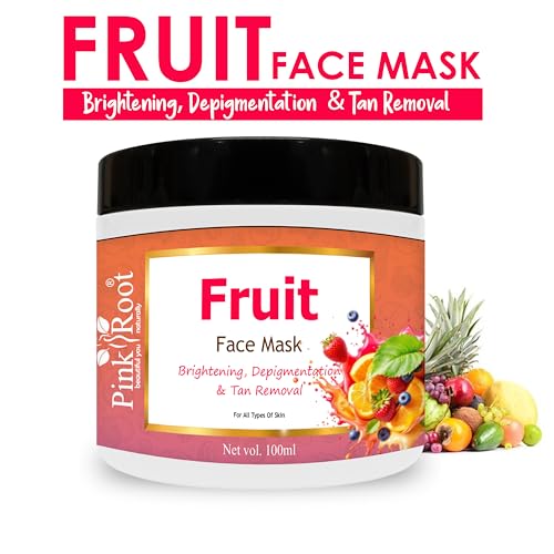 Image of Pink Root Mix Fruit Cream Mask 100ml, Enriched with Vitamin E, Aloe Vera Extract for Removing dead cells & Nourishing Skin
