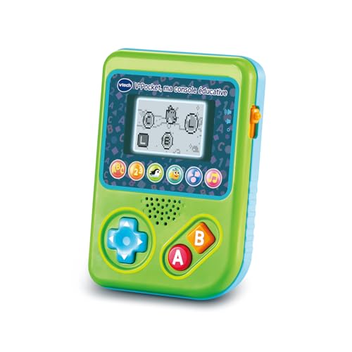 VTech - V-Pocket, Ma Console Éducative - Console de Jeux Enfant Portable, Intuitive et Personnalisable - Jeux Éducatifs et Chansons - Cadeau Enfant de 3 Ans...