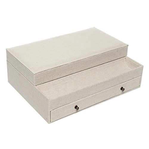 image for Loft By Richards, 2 Pack, Dresser Valet Tray Jewelry Box Organizer wit