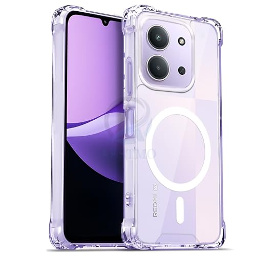Image of AESTMO Clear Back Cover for Redmi 15C 5G / Poco C85 5G | 360 Protection | Transparent Back Cover for Redmi 15C 5G (PC + TPU, Compatible with MagSafe Accessories, Transparent Bumper)