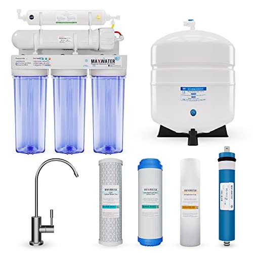 Max Water 5 Stage 50 GPD (Gallon Per Day) RO (Reverse Osmosis)...