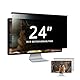 EliWhale 24 Zoll 16:9 Blickschutzfolie Monitor，Abnehmbare hängende PC Sichtschutzfolie, HD Anti-Blaulicht und Blendschutz Computer Sichtschutzfilter, Länge x Breite ist 540mm x 329mm