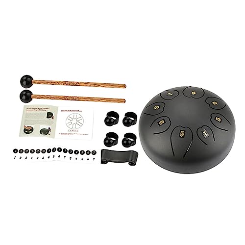 ULDIGI Beginner Friendly Ethereal Drum Tongue Drum Set Portable Hand Drum Steel Tongue Drum Mallet for Music Enlightenment