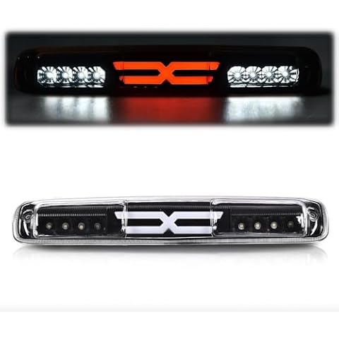 PIT66 3rd Brake Light Compatible with Chevy Silverado 1500 2500 3500 & HD Models (99-06 silverado/sierra X Clear Lens) Cover